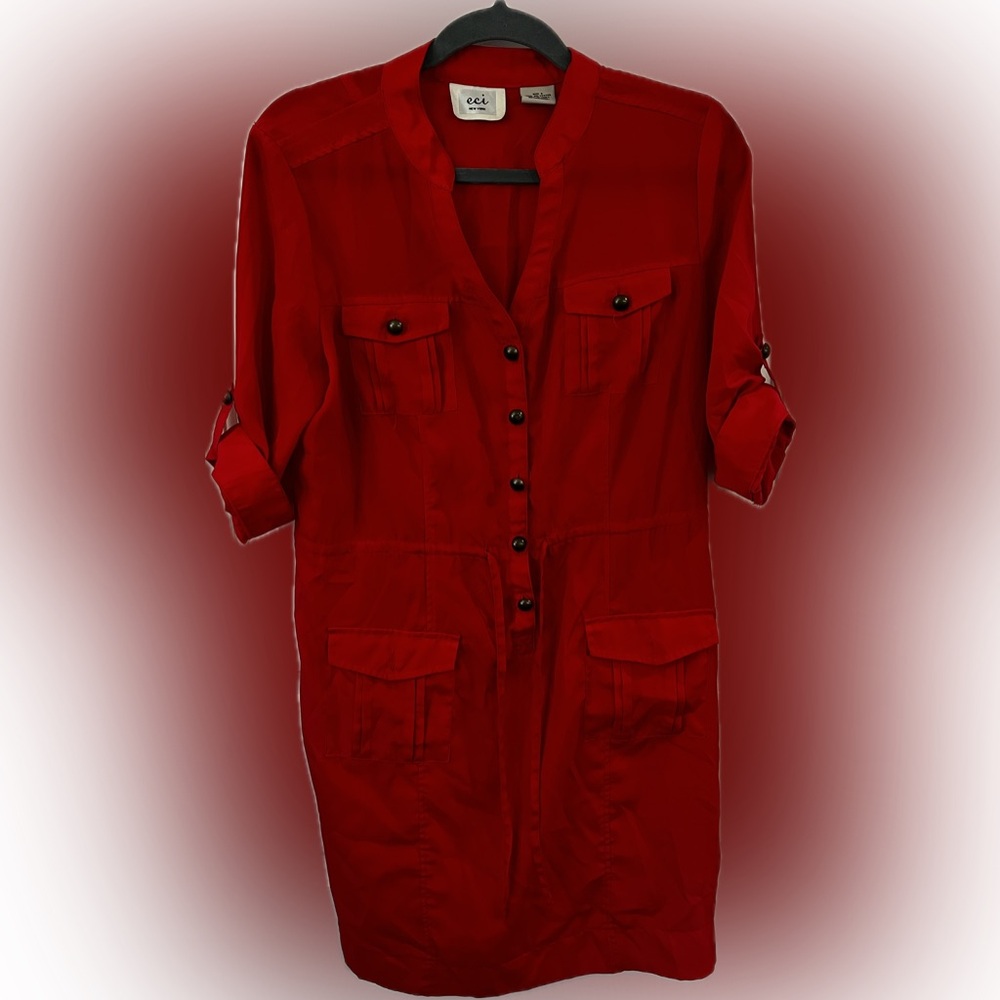 ECI Women's Scarlet Utility Jacket Dress
